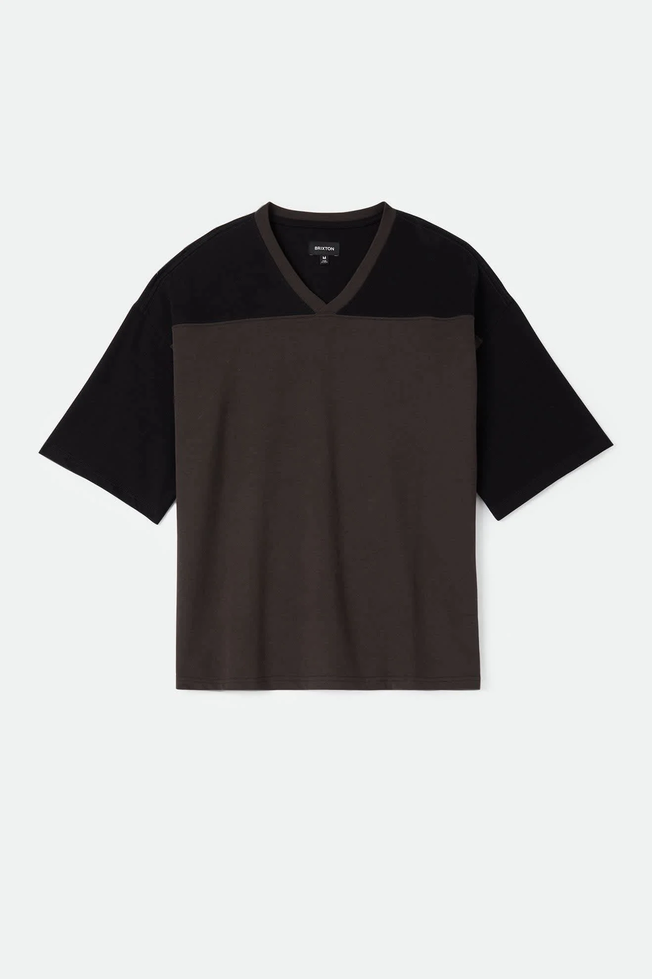 Brixton Football T-Shirt - Black/Washed Black