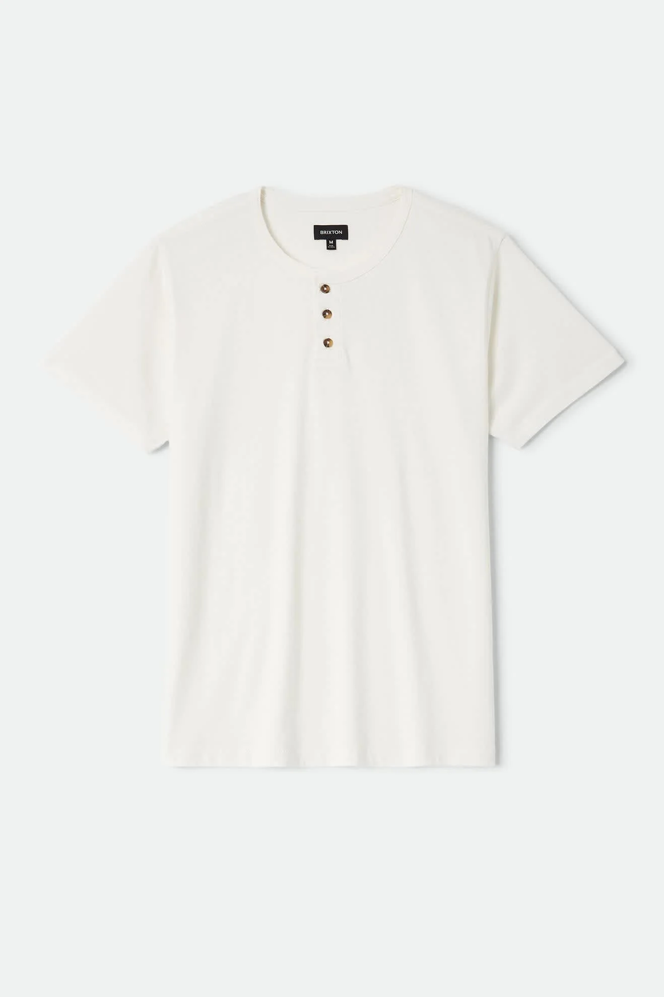 Brixton Baseline Henley T-Shirt - Off White Vintage Wash