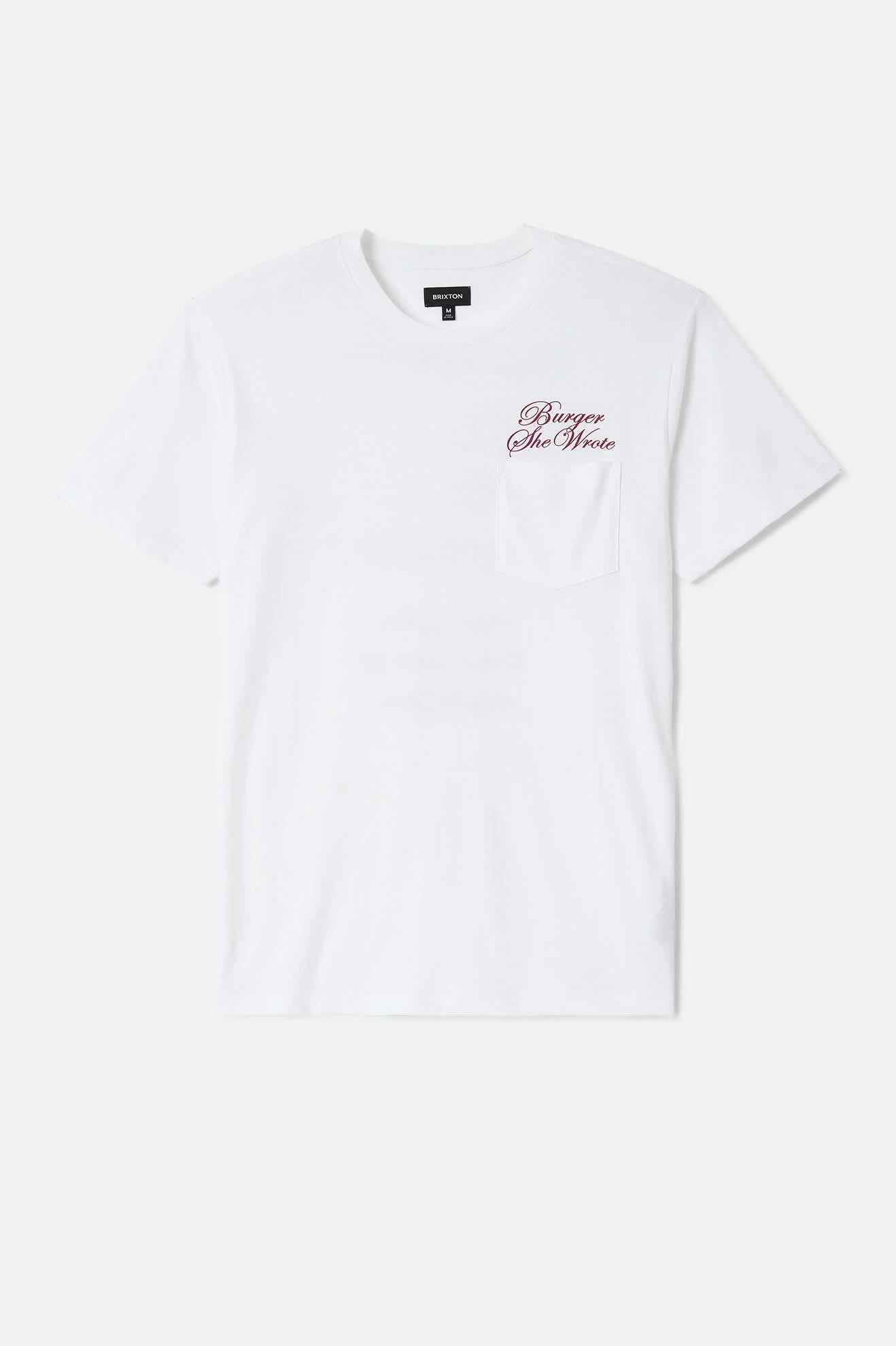 Burger She Wrote Pocket T-Shirt - White