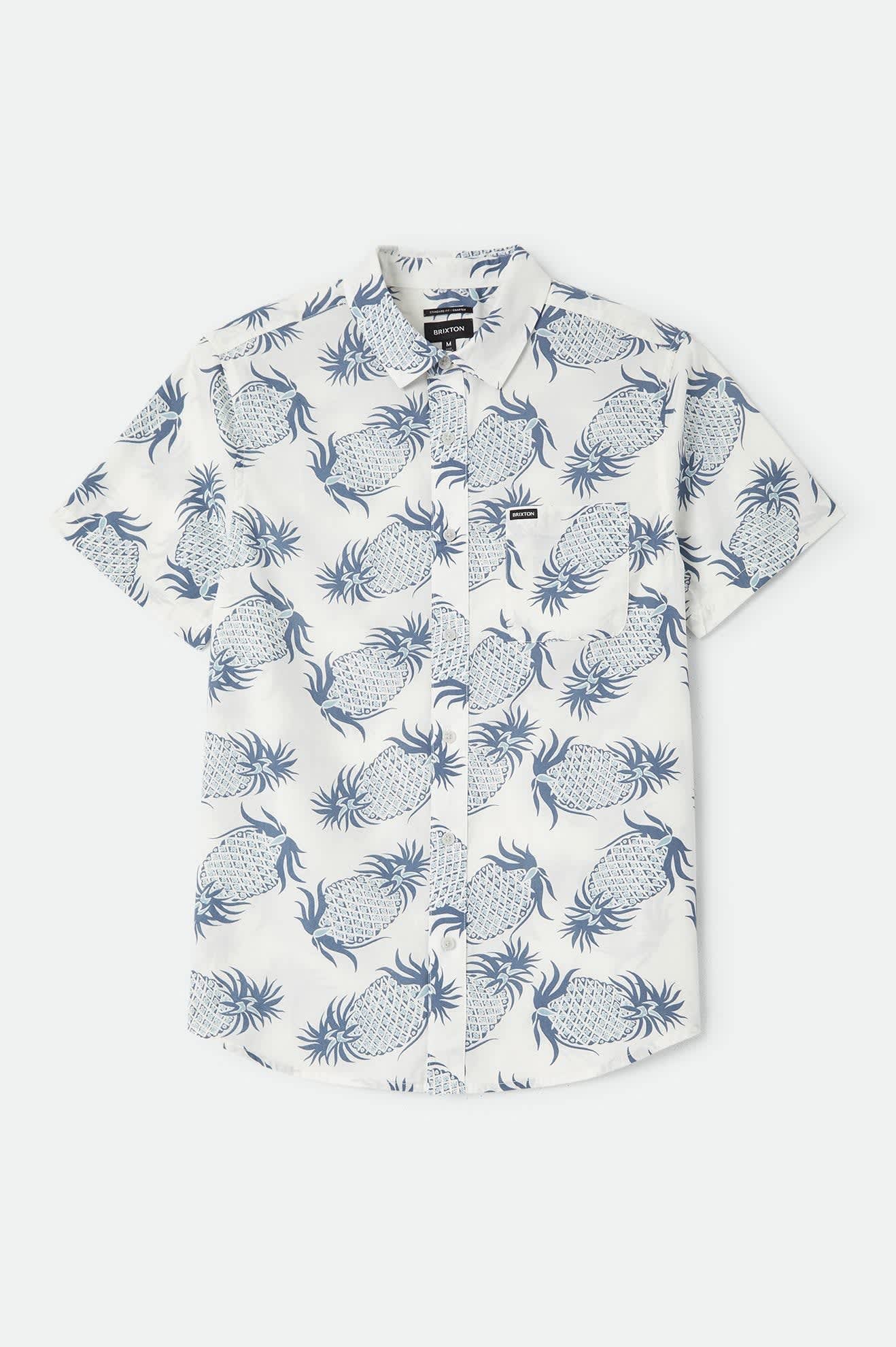 Charter Print Shirt - Off White Pineapple