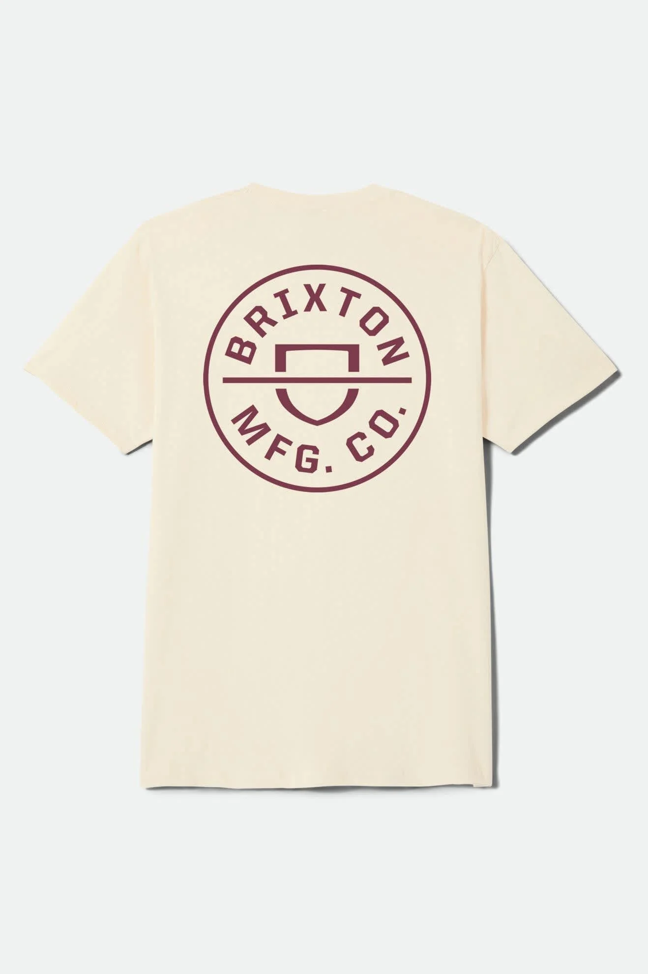 Crest Short Sleeve Standard T-Shirt - Cream/Mahogany