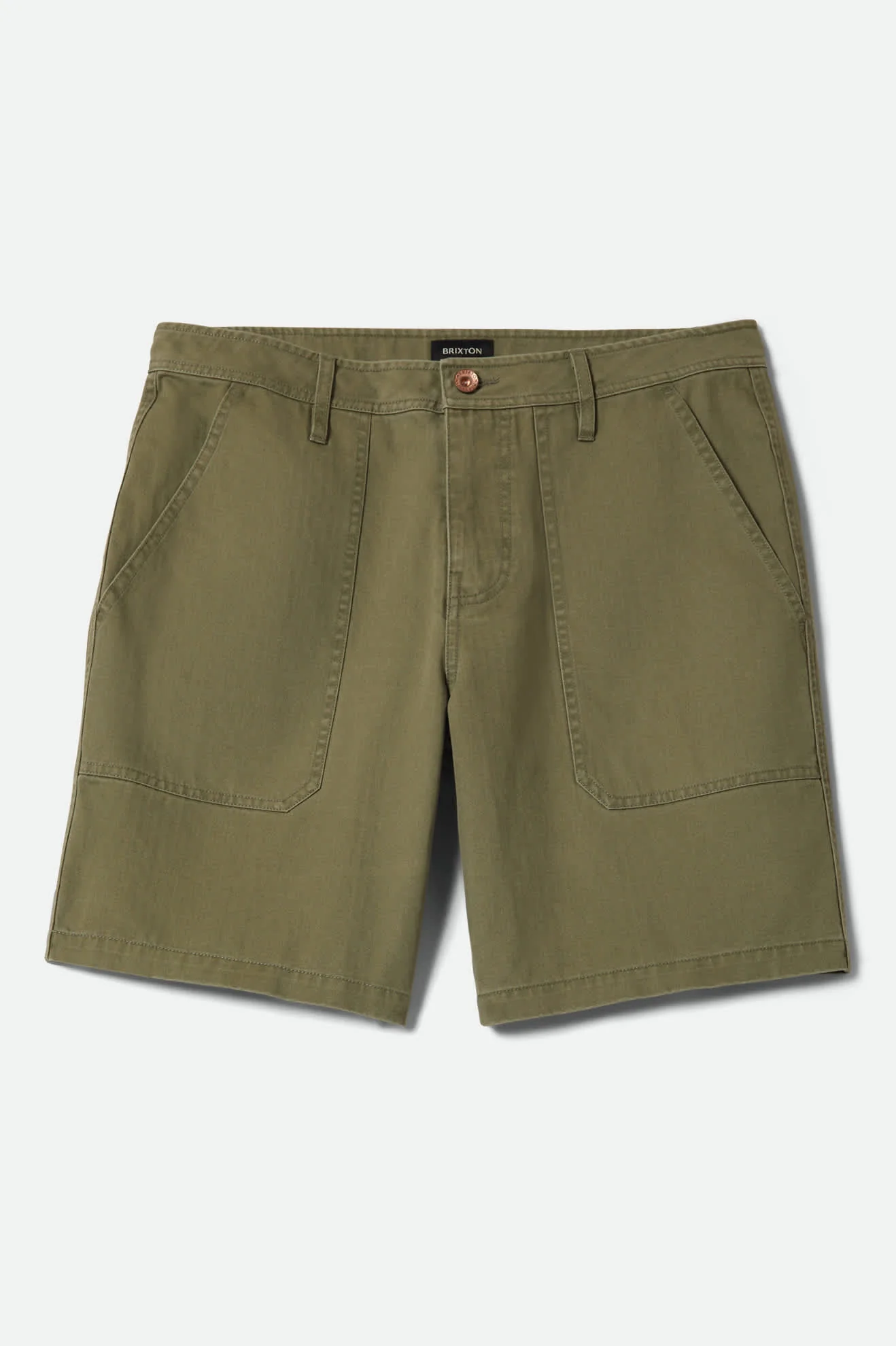 Surplus Vintage Wash Herringbone Short - Washed Olive Green
