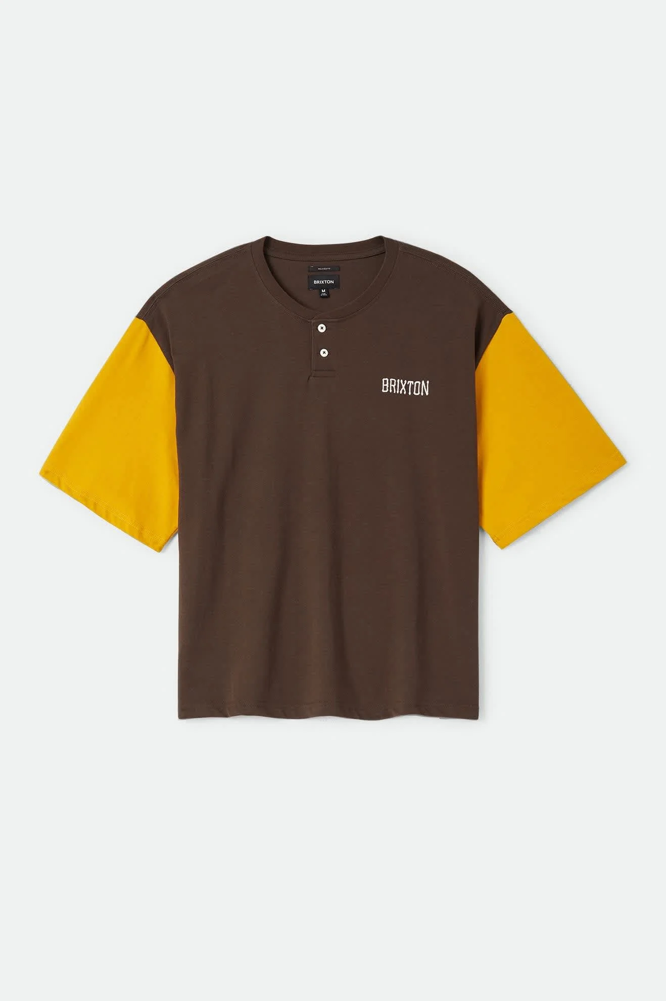 Boxy Baseball T-Shirt - Walnut Brown/Golden Hour