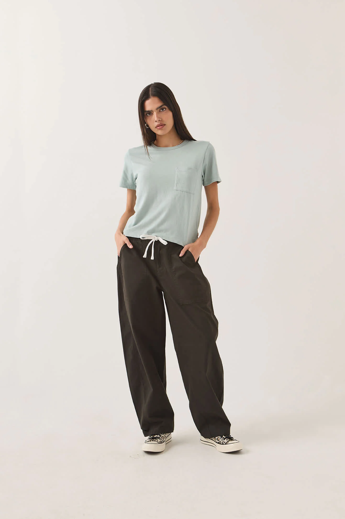 Utility Everyday Barrel Pant - Washed Black