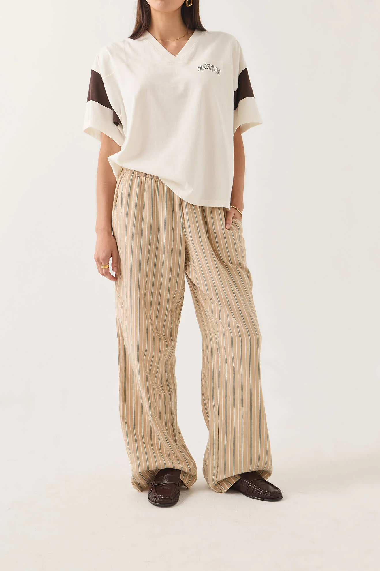 Lounge Pant - Sand Stripe