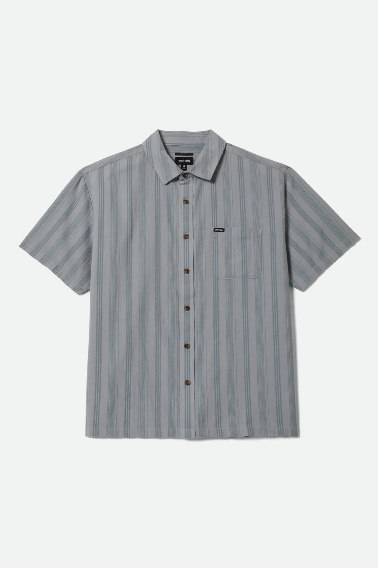 Cru Stripe Dobby Short Sleeve Shirt - Trooper