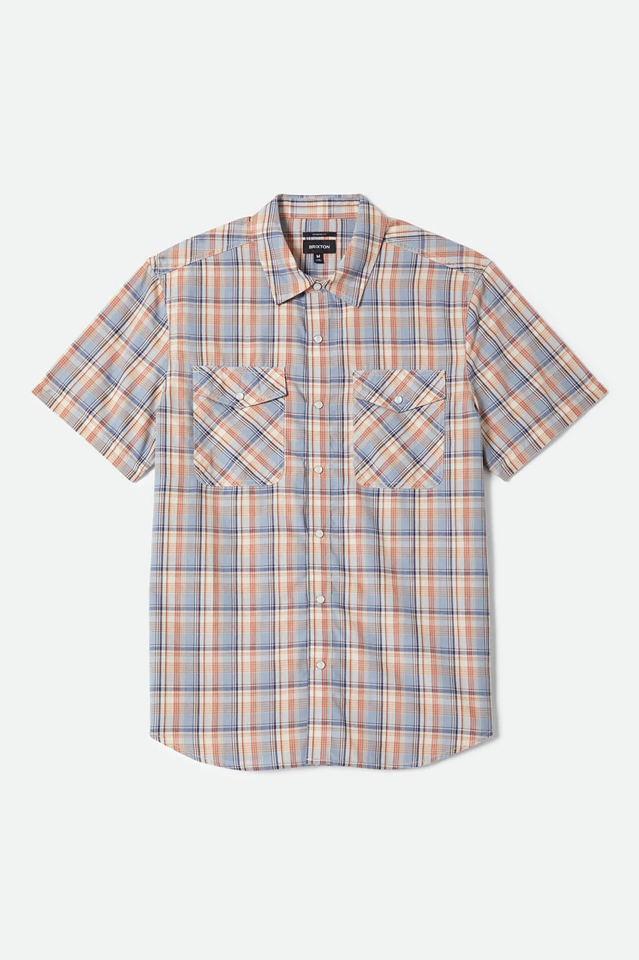 The Breezy Wayne Short Sleeve Shirt - Blue Multi Plaid