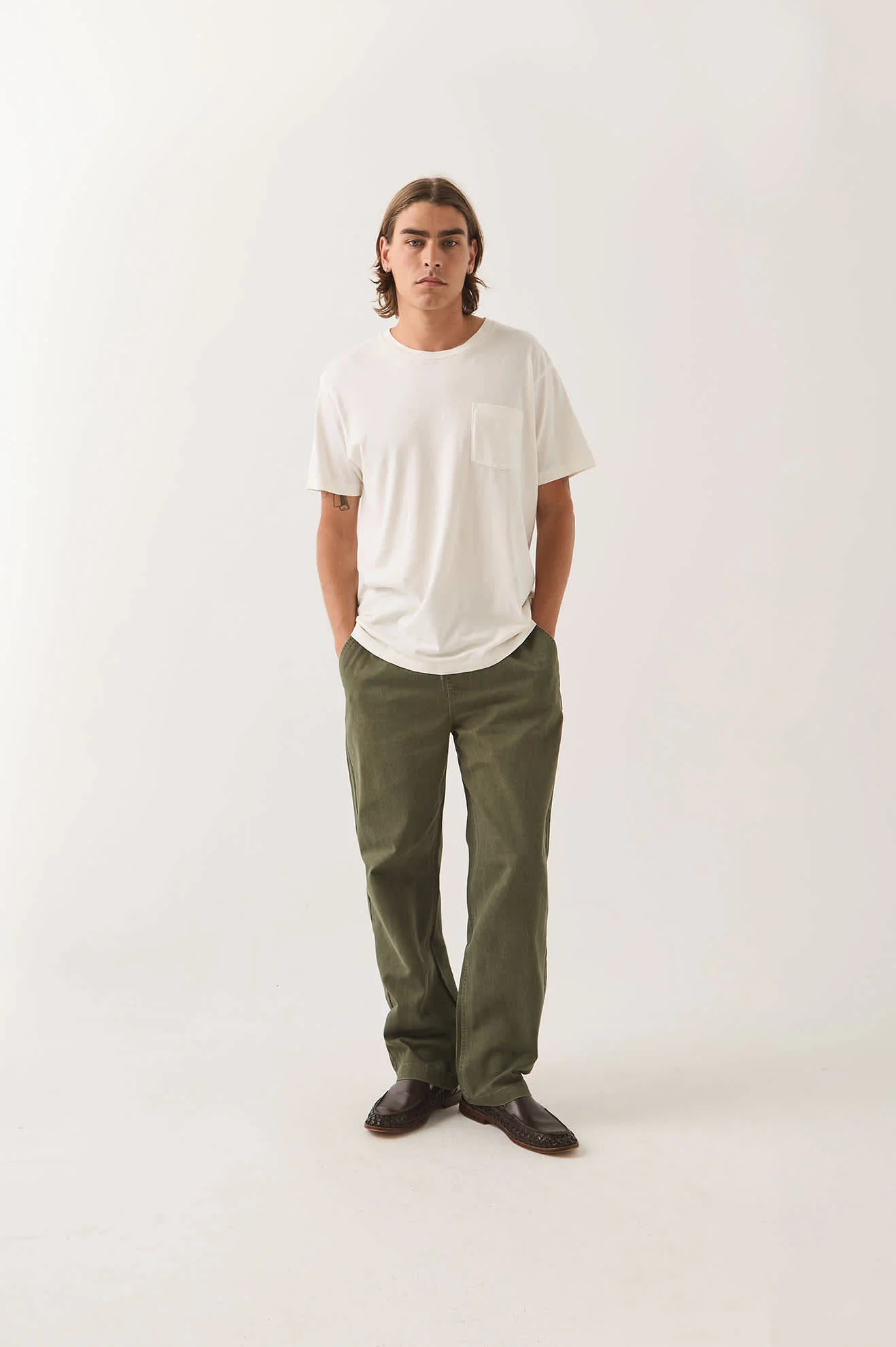 Everyday E-Waist Pant - Dark Olive