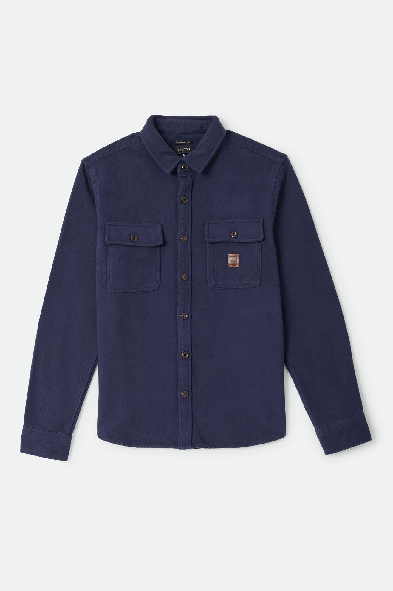 Bowery Heavyweight Flannel - Washed Navy