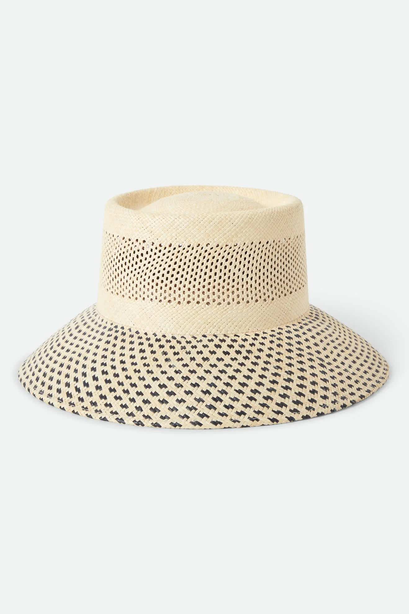 Lilith Panama Bucket Hat - Natural/Black