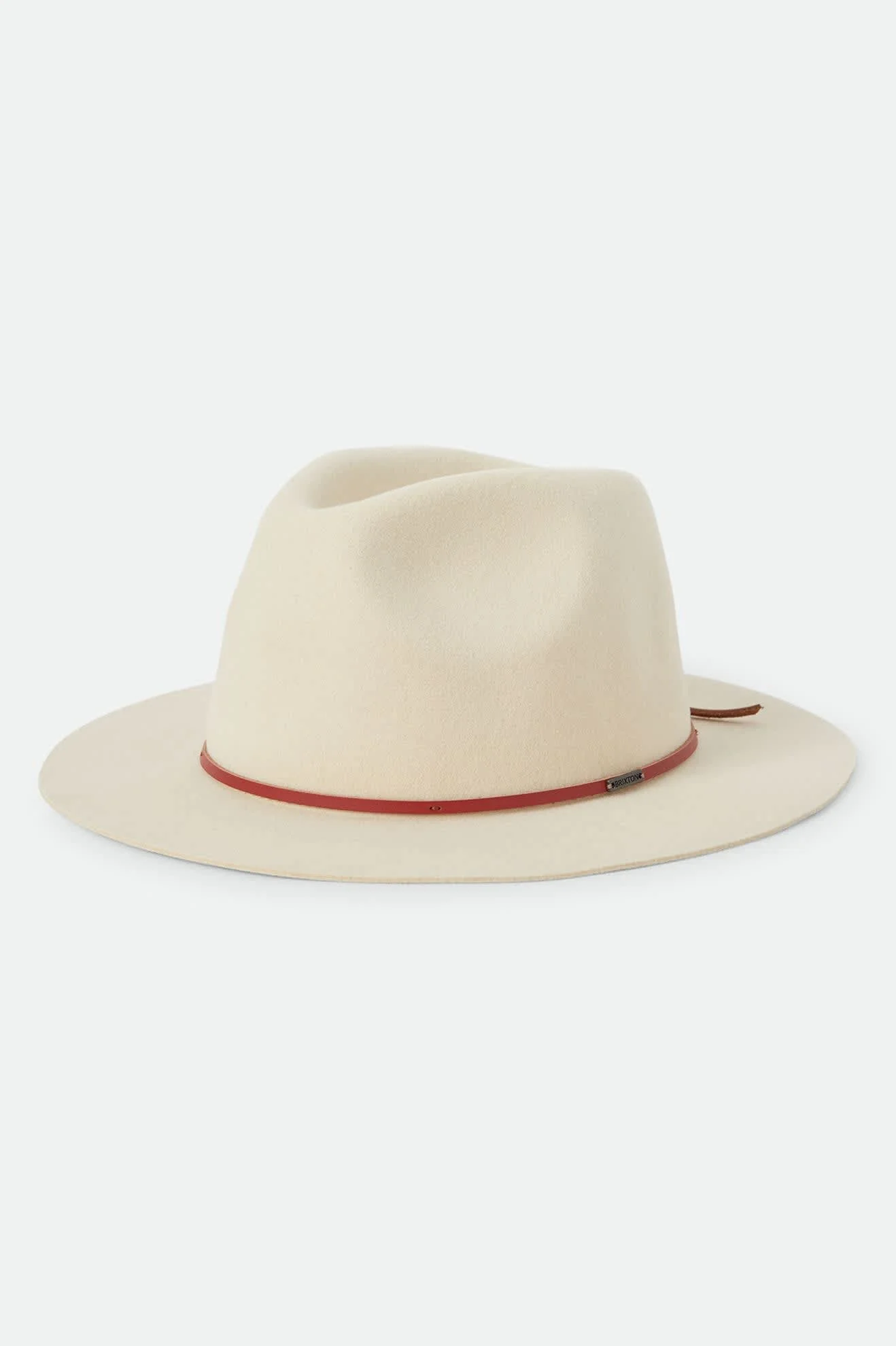 Wesley Fedora - Wax Paper/Red Earth