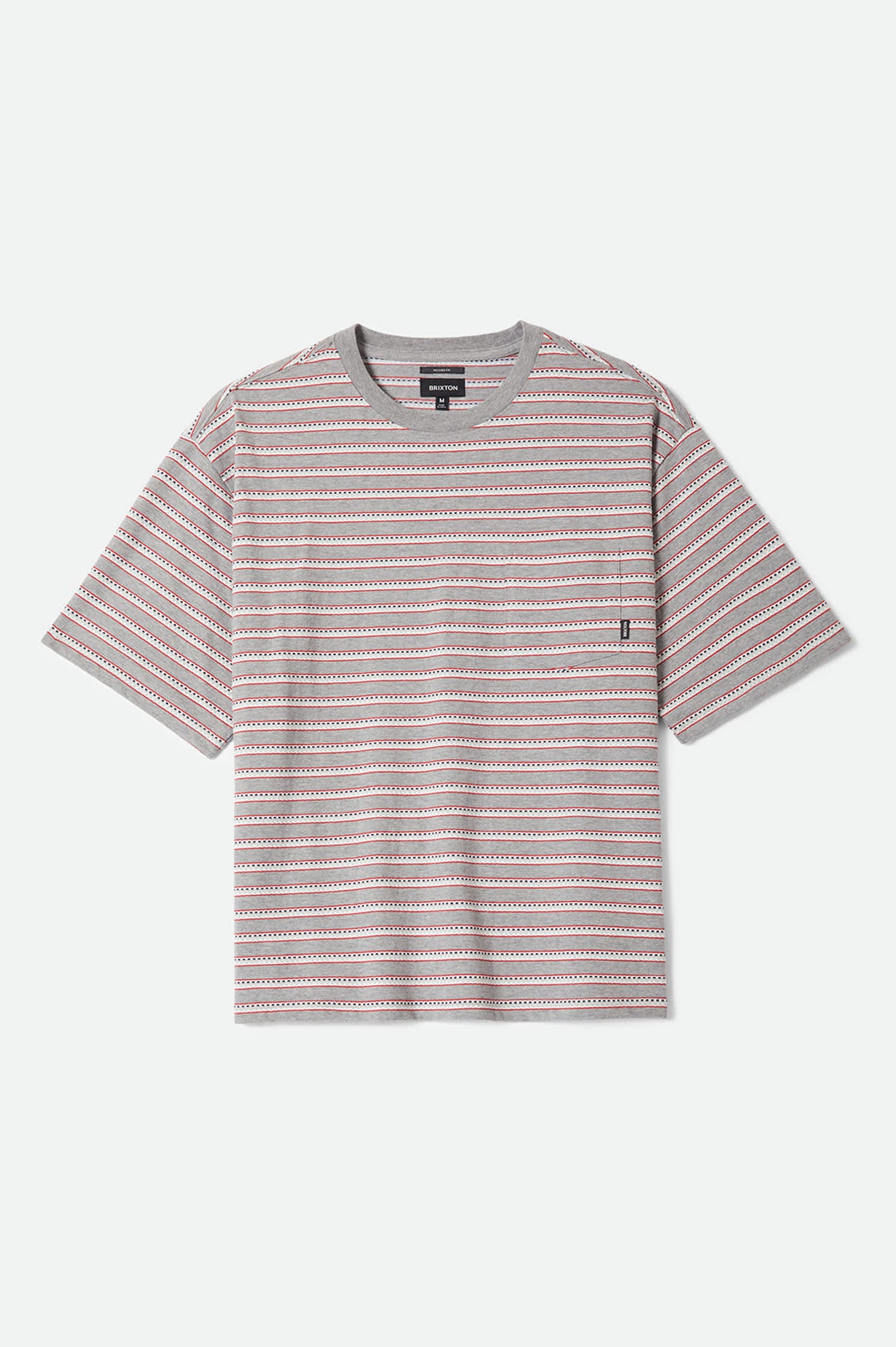 Poolside Pique Box Crop T-Shirt - Heather Grey