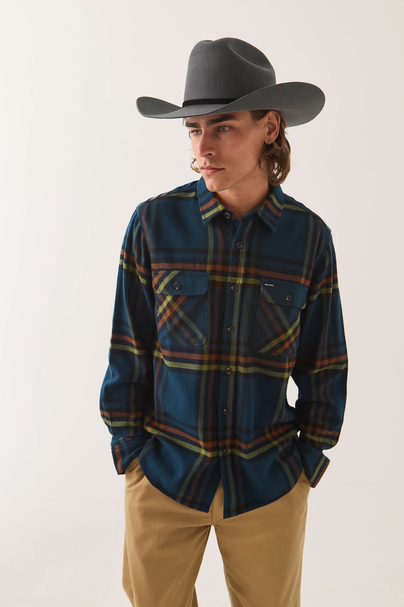 Bowery Flannel - Marine Blue