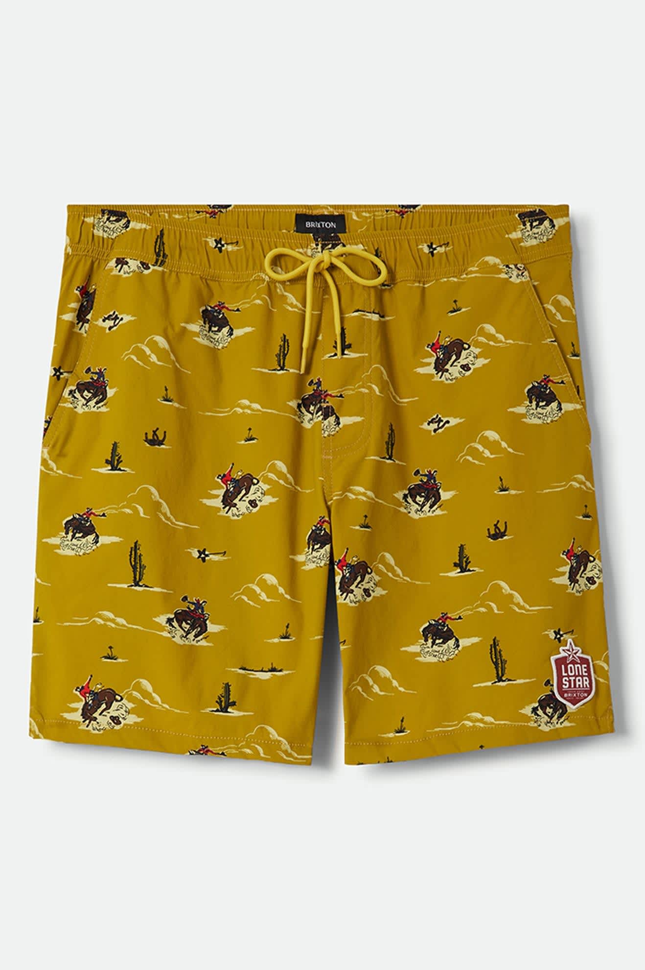 Everyday Stretch Hybrid Short 7 - Texas Gold Lone Star
