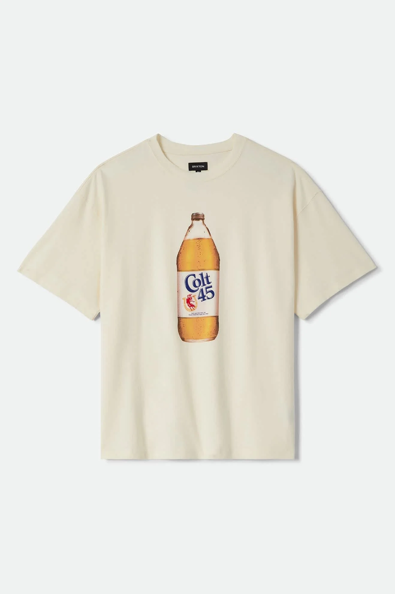 Colt 45 Forty Oz Short Sleeve Oversized T-Shirt - Natural