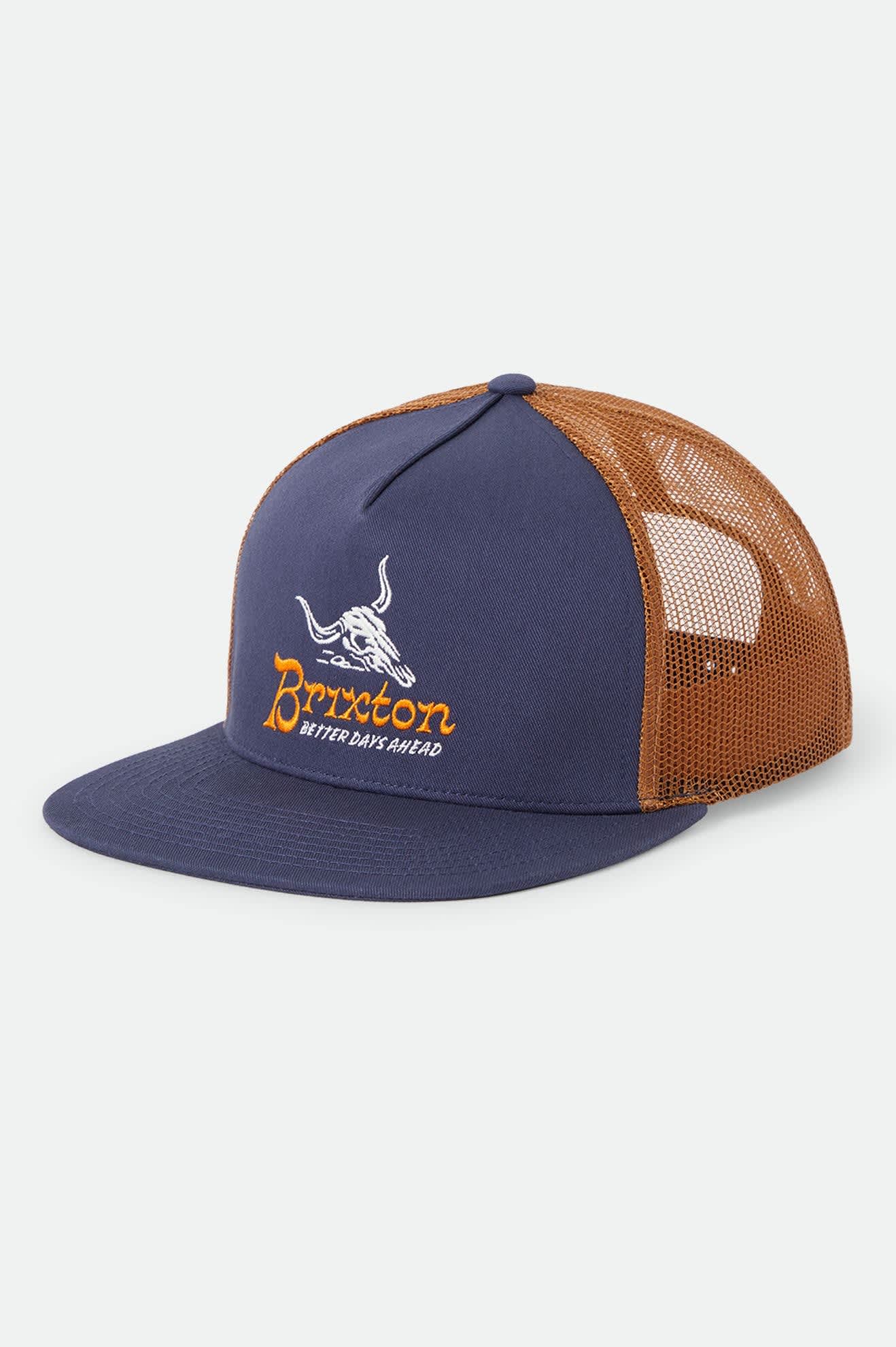 Barren Netplus Trucker Hat - Navy/Brown Sugar